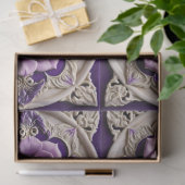 Papier Mousseline Purple Rose Moderne belle collection (Cadeau)