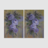 Papier Mousseline Purple Roses DBL (Recto)