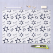 Papier Mousseline Purple Stary - Joyeux Noël personnalisable (Artisanat)