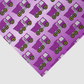 Papier Mousseline Purple Truck Design (Détail)