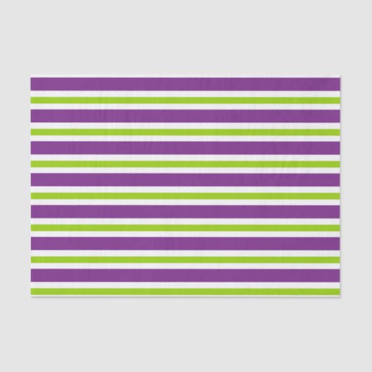 PAPIER MOUSSELINE PURPLE VERT HALLOWEEN STRIPES (Recto)