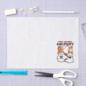 Papier Mousseline Purr-anormal Cat Cat mignonne Halloween Conception (Artisanat)