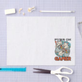 Papier Mousseline Purr On Gamer - Conception De Jeu De Chat Cute (Artisanat)