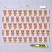 Papier Mousseline Purrfect amour rose (Artisanat)