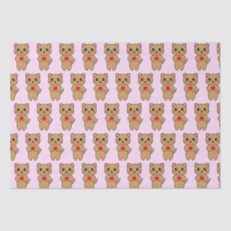Papier Mousseline Purrfect amour rose