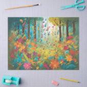 Papier Mousseline Quand La Forêt Chante (Artisanat)