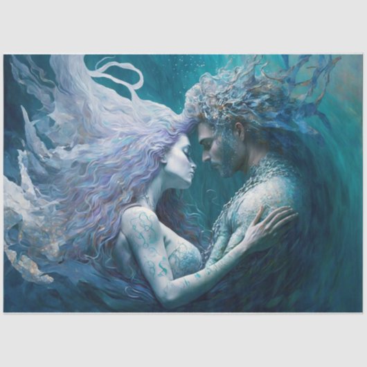 Papier Mousseline Quand l'amour appelle du papier de tissus (Recto)