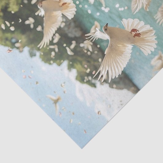 Papier Mousseline Quand les colombes volent4 (Détail)