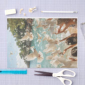 Papier Mousseline Quand les colombes volent4 (Artisanat)