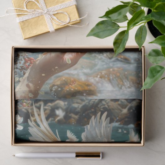 Papier Mousseline Quand les colombes volent8 (Cadeau)