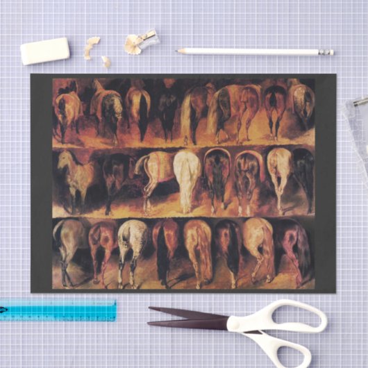 Papier Mousseline Quartier arrière des chevaux (Artisanat)