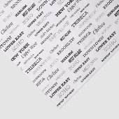 Papier Mousseline Quartiers de New York (Détail)