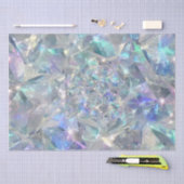 Papier Mousseline Quartz Crystal Sparkly Motif (Artisanat)