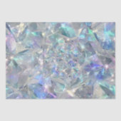 Papier Mousseline Quartz Crystal Sparkly Motif (Recto)