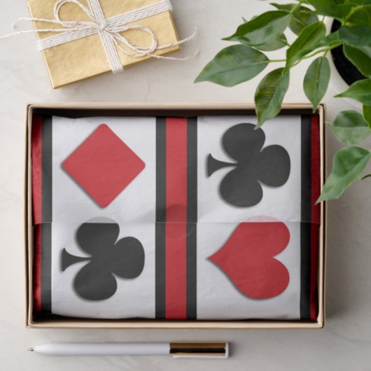 Papier Mousseline Quatre combinaisons de cartes (Cadeau)