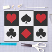 Papier Mousseline Quatre combinaisons de cartes (Artisanat)