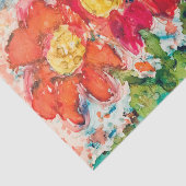 Papier Mousseline Quatre Fleurs CRAZY Papier Tissu (Détail)