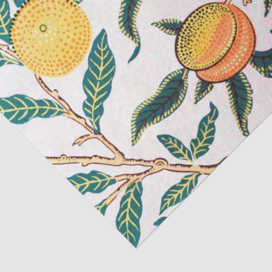 Papier Mousseline Quatre fruits, William Morris (Détail)
