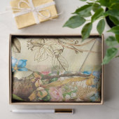 Papier Mousseline Quatre saisons Collage Design série 1 (Cadeau)