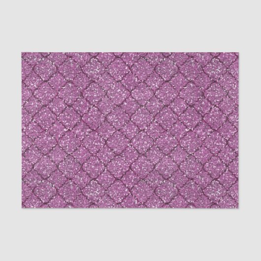 Papier Mousseline Quatrefoil Parties scintillant rose Faux (Recto)