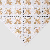 Papier Mousseline Queen Bee avec Motif diamant en silhouette couronn (Détail)