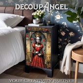 Papier Mousseline Queen of Hearts #4 Découpage