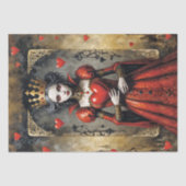 Papier Mousseline Queen of Hearts #4 Découpage (Recto)
