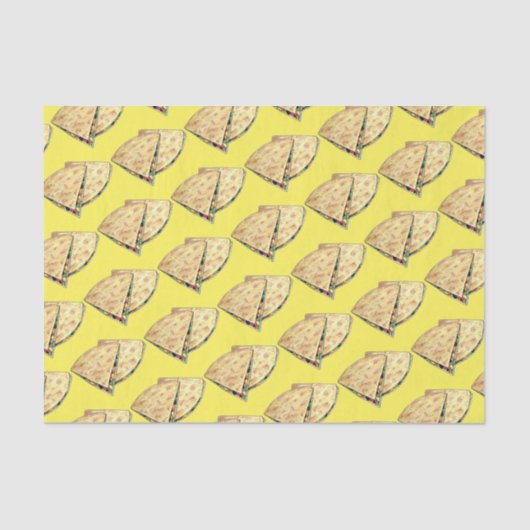 Papier Mousseline Quesadilla Mexican Food Restaurant Appetizer (Recto)