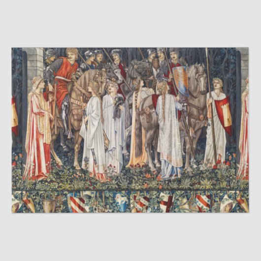 Papier Mousseline Quête pour le Saint Graal, Armement, Départ des Ch (Recto)