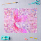 Papier Mousseline Queue de sirène de Parties scintillant rose (Artisanat)