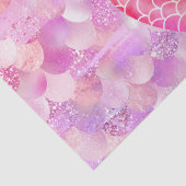 Papier Mousseline Queue de sirène de Parties scintillant rose (Détail)