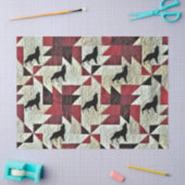 Papier Mousseline Quilt de loup Howling (Artisanat)