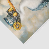 Papier Mousseline Quirky Whimsy Bird in Casquette & Goggings BS7 Dec (Détail)