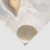 Papier Mousseline Rabbit Découpage habillé pour la chasse aux oeufs  (Détail)