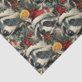 Papier Mousseline Raccoon de Noël (Détail)