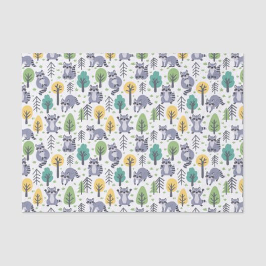 Papier Mousseline Raccoon joueur (Recto)