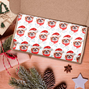 Papier Mousseline Race de chien Japonais Chin Étoiles de Noël