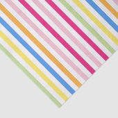Papier Mousseline Rainbow Candy Strips Custom Company Text (Détail)