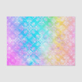 Papier Mousseline [Rainbow Damask] Elegant Colorful Soft Pastels (Recto)