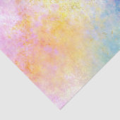 Papier Mousseline Rainbow Ombre et Gold Fire Opal Motif (Détail)