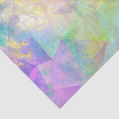 Papier Mousseline Rainbow Ombre et Gold Fire Opal Motif (Détail)