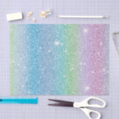 Papier Mousseline Rainbow Parties scintillant Look Pastels (Artisanat)