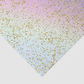 Papier Mousseline Rainbow Pastel Gold Parties scintillant Imaginaire (Détail)