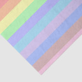 Papier Mousseline Rainbow Pastel Stripes (Détail)