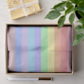 Papier Mousseline Rainbow Pastel Stripes (Cadeau)