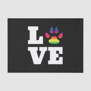Papier Mousseline Rainbow paw