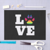 Papier Mousseline Rainbow paw (Artisanat)