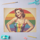 Papier Mousseline Rainbow Retro : Découpage Style Pin-Up Delights (Artisanat)