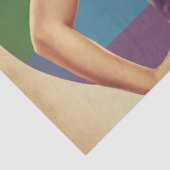 Papier Mousseline Rainbow Retro : Découpage Style Pin-Up Delights (Détail)