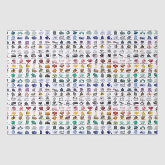 Papier Mousseline Rainbow Rocks Crystal Collection Cadeau Tissu Papi (Recto)